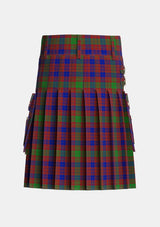 Utility_MacTier_of_Durris_Tartan_5692_kilt_back_image_with_pleated_design_and_adjustable_buckles_for_men