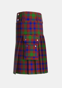 Utility_MacTier_of_Durris_Tartan_5692_kilt_left_image_with_pleated_design_and_adjustable_buckles_for_men