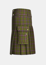 Utility_MacVicar_McVicar_McVicker_Tartan_10032_kilt_left_image_with_pleated_design_and_adjustable_buckles_for_men