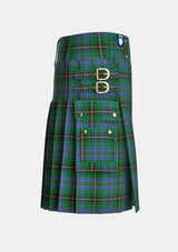 Utility_Macinnes_tartan_1464_kilt_right_image_with_pleated_design_and_adjustable_buckles_for_men