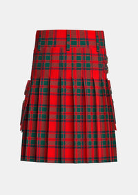 Utility_Macintosh_tartan_kilt_back_image_with_pleated_design_and_adjustable_buckles_for_men