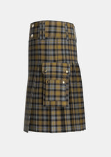 Utility_Macissac_Tartan_7514_kilt_left_image_with_pleated_design_and_adjustable_buckles_for_men