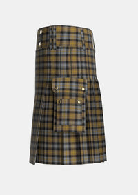 Utility_Macissac_Tartan_7514_kilt_left_image_with_pleated_design_and_adjustable_buckles_for_men