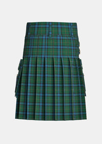 Utility_Mackie_Tartan_11645_kilt_back_image_with_pleated_design_and_adjustable_buckles_for_men