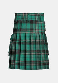 Utility_Maclean_tartan_kilt_back_image_with_pleated_design_and_adjustable_buckles_for_men