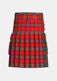 Utility_Macnab_tartan_857_kilt_back_image_with_pleated_design_and_adjustable_buckles_for_men