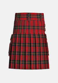Utility_Macqueen_tartan_1209_kilt_back_image_with_pleated_design_and_adjustable_buckles_for_men