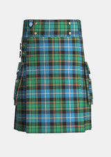 Utility_Macrae_tartan_kilt_front_image_with_pleated_design_and_adjustable_buckles_for_men