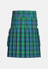 Utility_Macthomas_tartan_407_kilt_back_image_with_pleated_design_and_adjustable_buckles_for_men