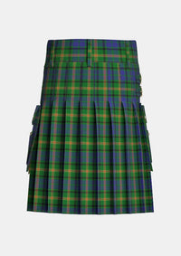 Utility_Maitland_Chief_tartan_714_kilt_back_image_with_pleated_design_and_adjustable_buckles_for_men