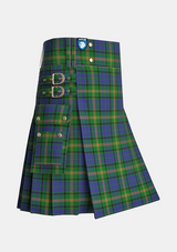Utility_Maitland_Chief_tartan_714_kilt_side_image_with_pleated_design_and_adjustable_buckles_for_men
