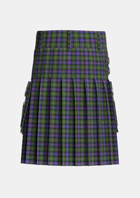 Utility_Malcolm_1840_Tartan_6470_kilt_back_image_with_pleated_design_and_adjustable_buckles_for_men