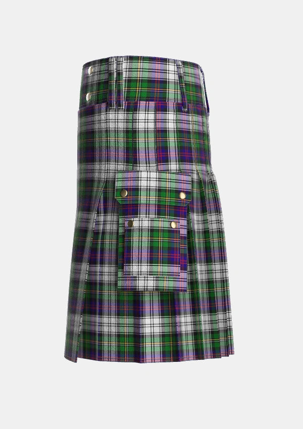 Utility_Malcolm_Dress_2_Tartan_1977_kilt_left_image_with_pleated_design_and_adjustable_buckles_for_men