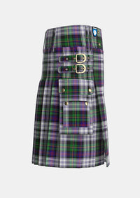 Utility_Malcolm_Dress_Lochcarron_2005_Tartan_7036_kilt_right_image_with_pleated_design_and_adjustable_buckles_for_men