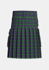 Utility_Malcolm_Two_Tartan_5696_kilt_back_image_with_pleated_design_and_adjustable_buckles_for_men