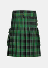 Utility_Malone_Tartan_11588_kilt_back_image_with_pleated_design_and_adjustable_buckles_for_men