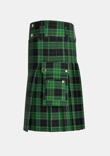 Utility_Malone_Tartan_11588_kilt_left_image_with_pleated_design_and_adjustable_buckles_for_men