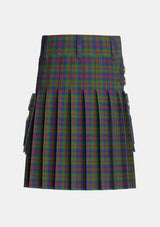 Utility_Mann_Tartan_4127_kilt_back_image_with_pleated_design_and_adjustable_buckles_for_men