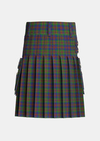 Utility_Mann_Tartan_4127_kilt_back_image_with_pleated_design_and_adjustable_buckles_for_men