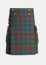 Utility_Mann_Tartan_4127_kilt_front_image_with_pleated_design_and_adjustable_buckles_for_men