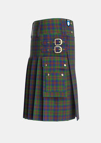 Utility_Mann_Tartan_4127_kilt_right_image_with_pleated_design_and_adjustable_buckles_for_men