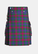 Utility_Mar_Dress_Tartan_529_kilt_front_image_with_pleated_design_and_adjustable_buckles_for_men