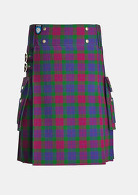 Utility_Mar_Dress_Tartan_529_kilt_front_image_with_pleated_design_and_adjustable_buckles_for_men