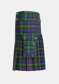 Utility_Maresh_Tartan_6264_kilt_left_image_with_pleated_design_and_adjustable_buckles_for_men