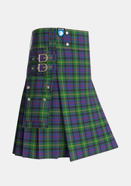 Utility_Maresh_Tartan_6264_kilt_side_image_with_pleated_design_and_adjustable_buckles_for_men