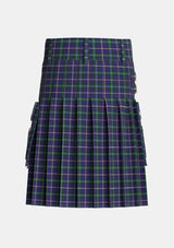 Utility_Marion_Personal_Tartan_7374_kilt_back_image_with_pleated_design_and_adjustable_buckles_for_men