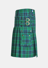 Utility_Marshall_tartan_3875_kilt_right_image_with_pleated_design_and_adjustable_buckles_for_men