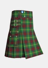 Utility_Martin_tartan_1207_kilt_side_image_with_pleated_design_and_adjustable_buckles_for_men