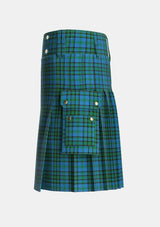 Utility_Matheson_Hunting_2_Tartan_693_kilt_left_image_with_pleated_design_and_adjustable_buckles_for_men
