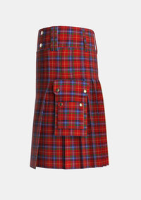 Utility_Maynard_Tartan_7379_kilt_left_image_with_pleated_design_and_adjustable_buckles_for_men