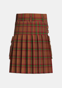 Utility_McBrayer_Tartan_3321_kilt_back_image_with_pleated_design_and_adjustable_buckles_for_men
