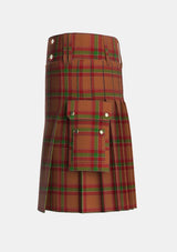 Utility_McBrayer_Tartan_3321_kilt_left_image_with_pleated_design_and_adjustable_buckles_for_men