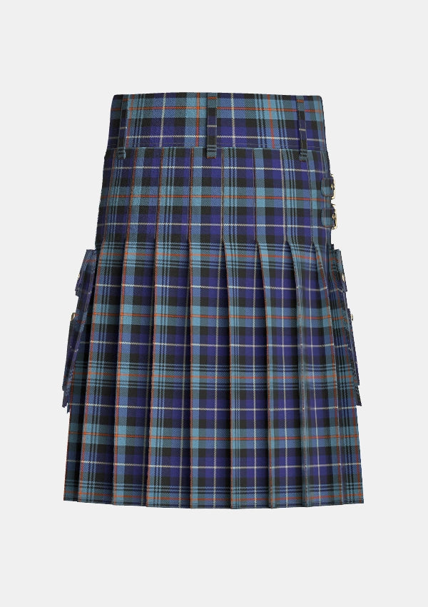 Utility_McCaig_Tartan_11644_kilt_back_image_with_pleated_design_and_adjustable_buckles_for_men