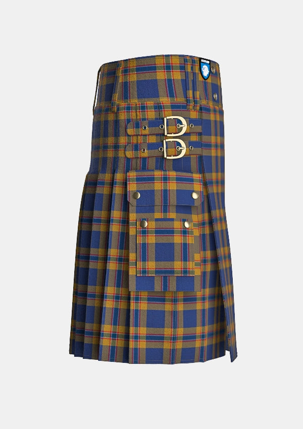 Utility_McCann_Tartan_11703_kilt_right_image_with_pleated_design_and_adjustable_buckles_for_men