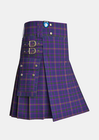 Utility_McCreadie_S_A_M_Tartan_13557_kilt_side_image_with_pleated_design_and_adjustable_buckles_for_men