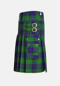 Utility_McFadden_Tartan_2656_kilt_right_image_with_pleated_design_and_adjustable_buckles_for_men