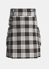 Utility_McFarlane_Tartan_kilt_front_image_with_pleated_design_and_adjustable_buckles_for_men