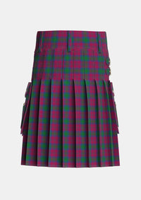 Utility_McGlynn_Tartan_6020_kilt_back_image_with_pleated_design_and_adjustable_buckles_for_men