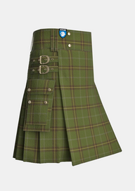 Utility_McGuigan_Julia_Tartan_10605_kilt_side_image_with_pleated_design_and_adjustable_buckles_for_men