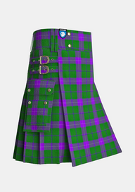 Utility_McGuinness_Tam_Tartan_10581_kilt_side_image_with_pleated_design_and_adjustable_buckles_for_men