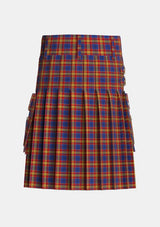 Utility_McGurk_Personal_Tartan_7159_kilt_back_image_with_pleated_design_and_adjustable_buckles_for_men