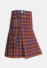 Utility_McGurk_Personal_Tartan_7159_kilt_side_image_with_pleated_design_and_adjustable_buckles_for_men