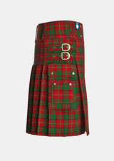 Utility_McInally_Tartan_3465_kilt_right_image_with_pleated_design_and_adjustable_buckles_for_men