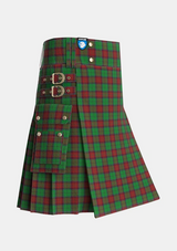 Utility_McInery_Personal_Tartan_3391_kilt_side_image_with_pleated_design_and_adjustable_buckles_for_men