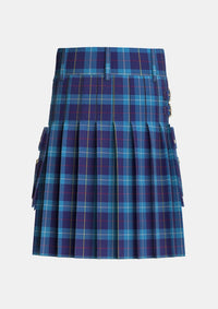 Utility_McKerrell_of_Hillhouse_Tartan_1758_kilt_back_image_with_pleated_design_and_adjustable_buckles_for_men