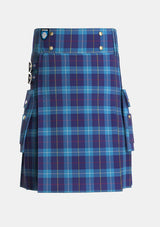 Utility_McKerrell_of_Hillhouse_Tartan_1758_kilt_front_image_with_pleated_design_and_adjustable_buckles_for_men